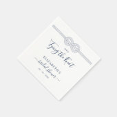 結び目の航海のブライダルシャワー スタンダードカクテルナプキン (角)