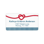 結び目の航海の差出人住所 ラベル (正面)