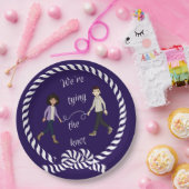 結び目の色のアニメ航海の紙 ペーパープレート (パーティー)