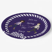 結び目の色のアニメ航海の紙 ペーパープレート (アングル)