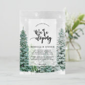 結び目の駆け落ちの招待を結ぶ冬のクリスマス 招待状 (スタンド正面)