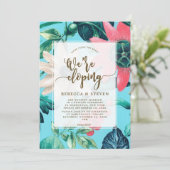 結び目の駆け落ちの招待を結ぶ熱帯青 招待状 (スタンド正面)