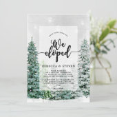 結び目の駆け落ち招待状を結ぶ冬のクリスマス 招待状 (スタンド正面)