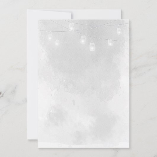 結び目の駆け落ち招待状を結ぶ冬のクリスマス 招待状 (裏面)