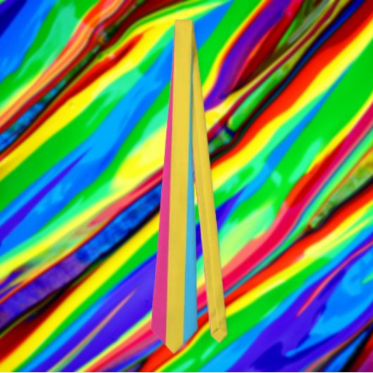 結び目をプライドで結ぶ：パンセクシャルネックタイ ネクタイ