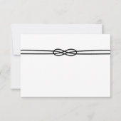 結び目をヨットの海ブルーウォーター色で結ぶ 出欠カード (裏面)