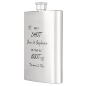 結び目を婚約した結ぶカップルをカスタム取る フラスク (左)