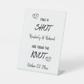 結び目を婚約した結ぶカップルをカスタム取る 台座サイン (正面)