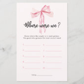 結び目を我々のブライダルシャワーゲーム (正面)