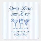 結び目を海岸手で結エレガントぶ スクエアシール (正面)