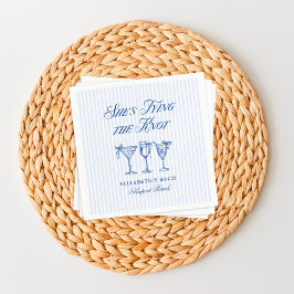 結び目を海岸手で結エレガントぶ スタンダードカクテルナプキン