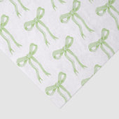 結び目を結ぶコケットのグリーン弓リボン 薄葉紙 (詳細)