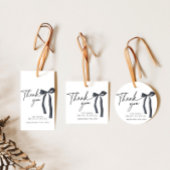 結び目を結ぶコケットブラックボウありがとう フェイバータグ