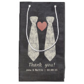 結び目を結ぶフェイクLGBTゲイ結婚 スモールペーパーバッグ (正面)