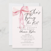 結び目を結ぶブライダルシャワー 招待状 (正面)