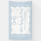 結び目を結ぶブルーボウシェスバチェロレッテ 横断幕 (縦)