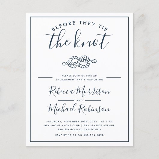 結び目を結ぶ前に航海の婚約パーティ (正面)