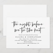 結び目を結ぶ前に、のリハーサル・結婚ディナーを開く 招待状 (正面/裏面)