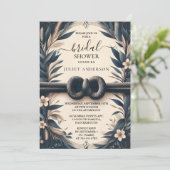 結び目を結ぶ可愛いロープブライダルシャワー 招待状 (スタンド正面)