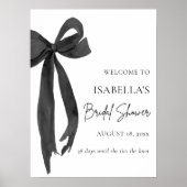 結び目を結ぶ弓ブライダルシャワーへようこそ ポスター (正面)