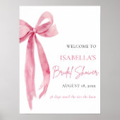 結び目を結ぶ弓ブライダルシャワーへようこそ ポスター (正面)