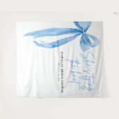 結び目を結ぶ弓ブライダルシャワー タペストリー (正面(横))