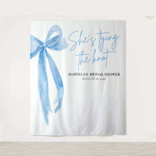 結び目を結ぶ弓ブライダルシャワー タペストリー