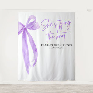 結び目を結ぶ弓ブライダルシャワー タペストリー
