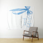 結び目を結ぶ弓ブライダルシャワー タペストリー (インサイチュ(横))