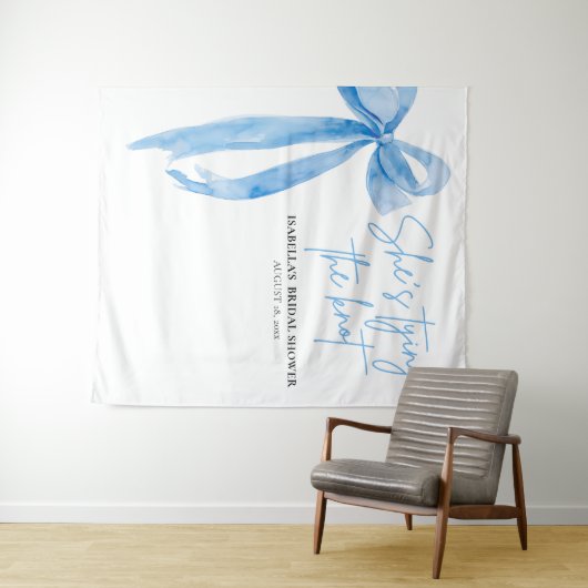 結び目を結ぶ弓ブライダルシャワー タペストリー (インサイチュ(横))