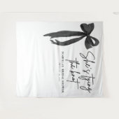 結び目を結ぶ弓ブライダルシャワー タペストリー (正面(横))