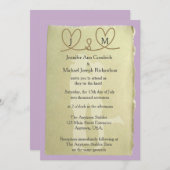 結び目を結ぶ西欧のカスタマイズ可能な色結婚の 招待状 (正面/裏面)