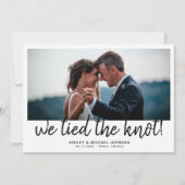 結び目を結ぶ |エロペメント4フォト披露宴のみ 招待状 (正面)