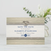 「結び目を結ぶ」ラスティックビーチウェディング・セーブ・ザ・デート セーブザデート (スタンド正面)