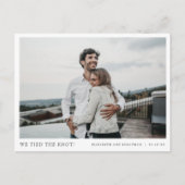 結び目を結んだ!写真モダンのエロ結婚ペメントA 案内ポストカード (正面)