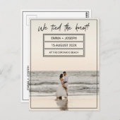 「結び目を結んだ!」 写真結婚したの発表 ポストカード (正面/裏面)