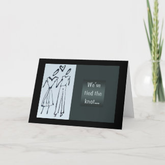 結び目を結んだ…結婚発表 案内状