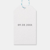 結び目を結んでいるショットを結婚撮る ギフトタグ (裏面)