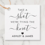 結び目を結んでいるショットを結婚撮る フェイバータグ (正面)