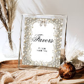 結び目を結んでいるダイヤモンドと真珠 ポスター