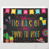 結び目を結んでいるテキラショットを撮る – Bl (正面/裏面)