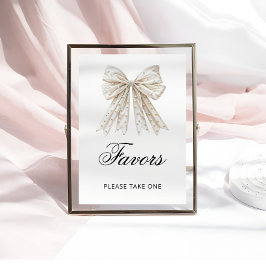 結び目を結んでいる真珠の弓 ポスター