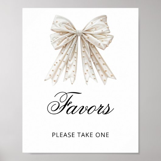 結び目を結んでいる真珠の弓 ポスター (正面)