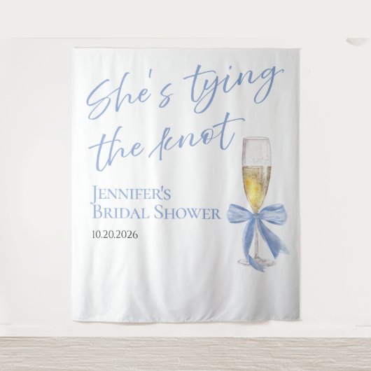 結び目を結んでいる | ブライダルシャワーの背景 タペストリー (正面)