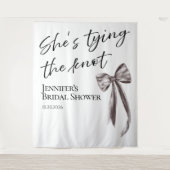 結び目を結んでいる | ブライダルシャワーの背景 タペストリー (正面)