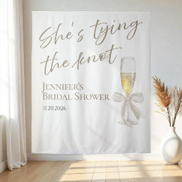 結び目を結んでいる | ブライダルシャワーの背景 タペストリー