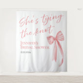 結び目を結んでいる | ブライダルシャワーの背景 タペストリー (正面)