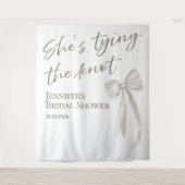 結び目を結んでいる | ブライダルシャワーの背景 タペストリー (正面)