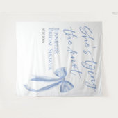 結び目を結んでいる | ブライダルシャワーの背景 タペストリー (正面(横))