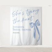 結び目を結んでいる | ブライダルシャワーの背景 タペストリー (正面)